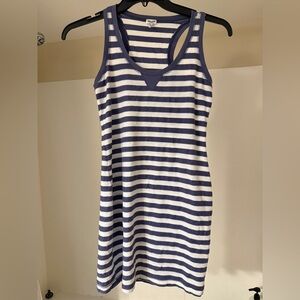 Like New, Made in USA - Splendid Blue and White Striped Dress XS